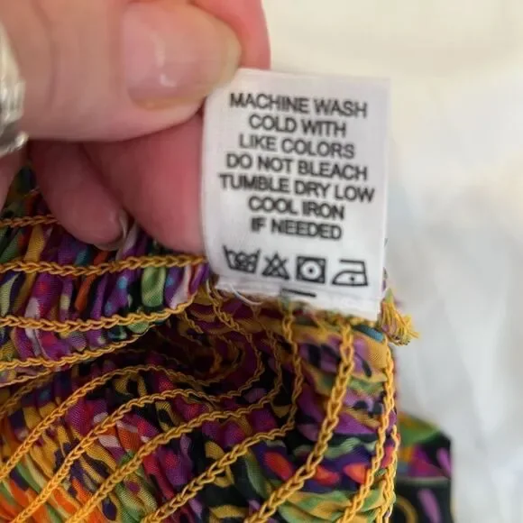 NWT Live 4 truth szS Colorful Leaf Print Two-Piece shorts with tube top set - Picture 10 of 17